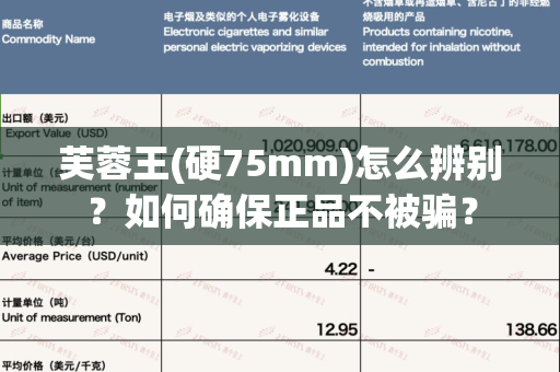 芙蓉王(硬75mm)怎么辨别？如何确保正品不被骗？